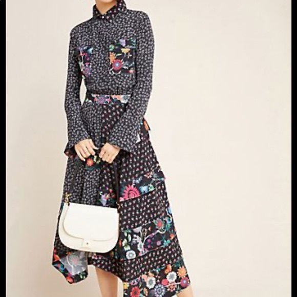 Nicole Miller x Anthropologie Loretta Ruffled Dress - Picture 2 of 7